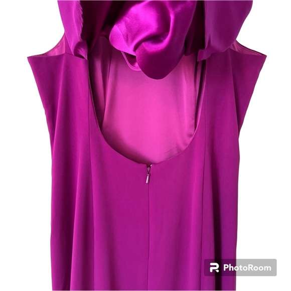 Jay Godfrey Purple Cowl Back Sleeveless Full Length Formal Evening Gown 6 - Picture 8 of 9